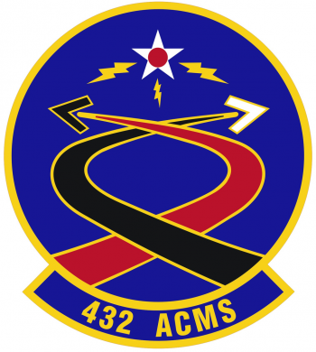 Coat of arms (crest) of the 432nd Aircraft Communications Maintenance Squadron, US Air Force