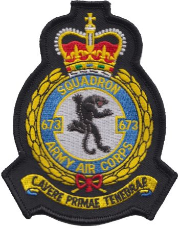 Coat of arms (crest) of the No 673 (Training) Squadron, AAC, British Army