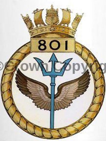 Coat of arms (crest) of the No 801 Squadron, FAA