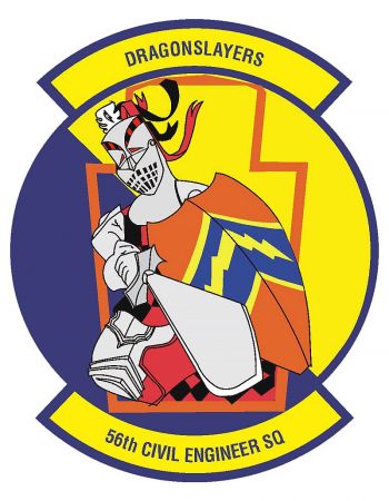 Coat of arms (crest) of the 56th Civil Engineer Squadron, US Air Force