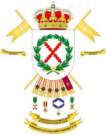 Coat of arms (crest) of the Cavalry Regiment Farnesio No 12, Spanish Army
