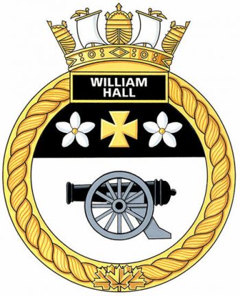 Blason de HMCS William Hall, Royal Canadian Navy/Arms (crest) of HMCS William Hall, Royal Canadian Navy