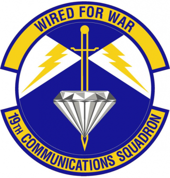 Coat of arms (crest) of the 19th Communications Squadron, US Air Force
