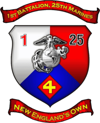 Coat of arms (crest) of the 1st Battalion, 25th Marines, USMC