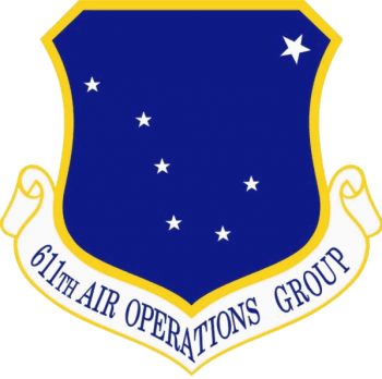 Coat of arms (crest) of the 611th Air Operations Group, US Air Force