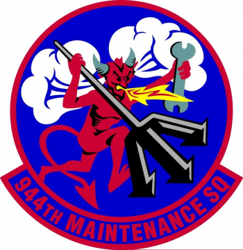 Coat of arms (crest) of the 944th Maintenance Squadron, US Air Force