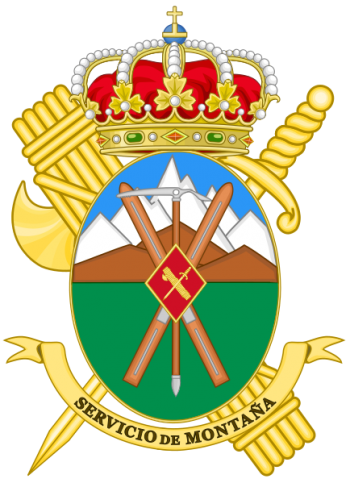 Coat of arms (crest) of Mountain and Speleology Rescue Service, Guardia Civil