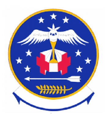 Coat of arms (crest) of the 9th Aeromedical Evacuation Squadron, US Air Force