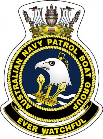 Coat of arms (crest) of the Australian Navy Patrol Boat Group, Royal Australian Navy