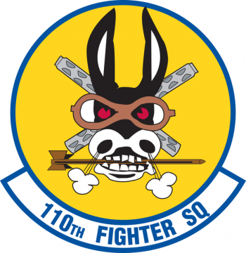 Coat of arms (crest) of the 110th Fighter Squadron, Missouri Air National Guard