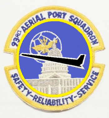 Coat of arms (crest) of the 93rd Aerial Port Squadron, US Air Force