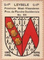 Wapen van Leisele/Arms (crest) of Leisele