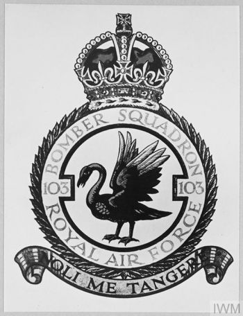 Coat of arms (crest) of the No 103 Bomber Squadron, Royal Air Force