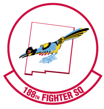 Coat of arms (crest) of the 188th Fighter Squadron, New Mexico Air National Guard