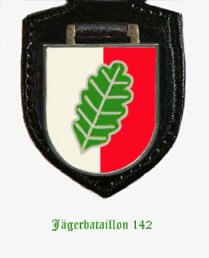 Coat of arms (crest) of the Jaeger Battalion 142, German Army
