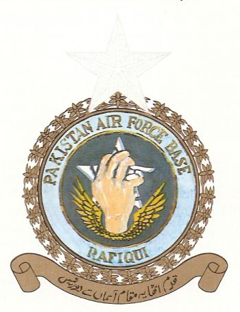 Coat of arms (crest) of the Pakistan Air Force Base Rafiqui