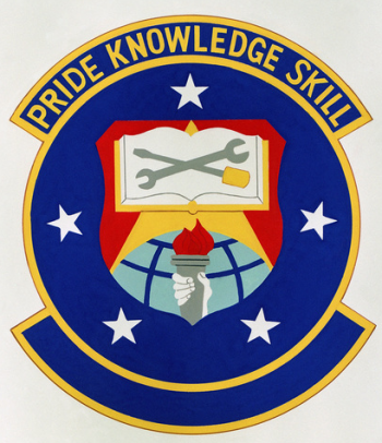 Coat of arms (crest) of the 445th Field Maintenance Squadron, US Air Force