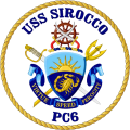 Coastal Patrol Ship USS Sirocco (PC-6).png