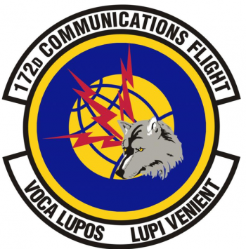 Coat of arms (crest) of the 172nd Communications Flight, Mississippi Air National Guard