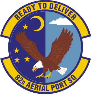 Coat of arms (crest) of the 82nd Aerial Port Squadron, US Air Force