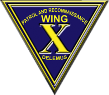 Coat of arms (crest) of the Patrol and Reconnaissance Wing 10, US Navy