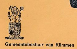 Wapen van Klimmen/Arms (crest) of Klimmen