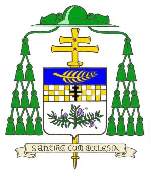 Arms (crest) of Oscar Arnulfo Romero y Galdamez
