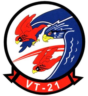 Coat of arms (crest) of the VT-21 Redhawks, US Navy