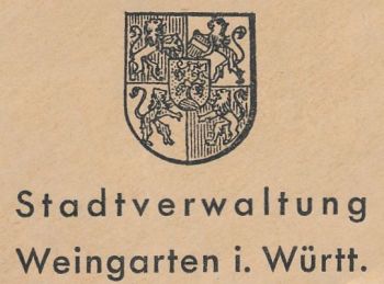 Wappen von Weingarten (Württemberg)