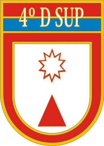 Coat of arms (crest) of the 4th Supply Depot, Brazilian Army