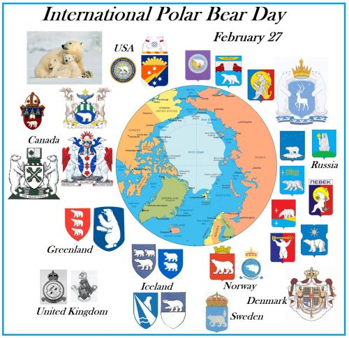 Polar bears in heraldry