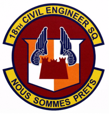 Coat of arms (crest) of the 18th Civil Engineer Squadron, US Air Force