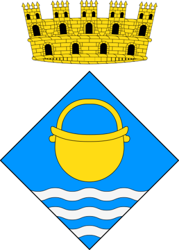 Escudo de Caldes d'Estrac/Arms (crest) of Caldes d'Estrac