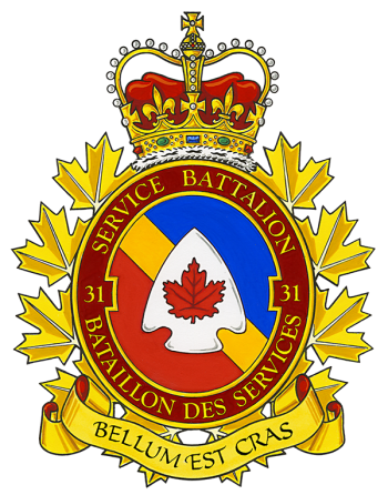 Coat of arms (crest) of the 31 Service Battalion, Canadian Army
