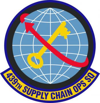 Coat of arms (crest) of the 439th Supply Chain Operations Squadron, US Air Force