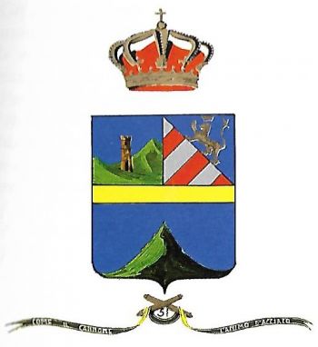 Coat of arms (crest) of the 51st Artillery Regiment Siena, Italian Army
