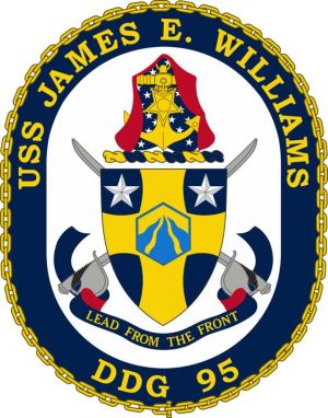 Coat of arms (crest) of the Destroyer USS James E. Williams (DDG-95)