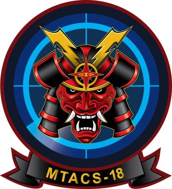 Coat of arms (crest) of the Marine Tactical Air Command Squadron (MTACS)-18, USMC