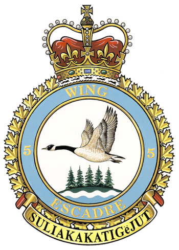 Coat of arms (crest) of the No 5 Wing, Royal Canadian Air Force