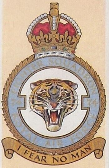 Coat of arms (crest) of the No 74 Squadron, Royal Air Force