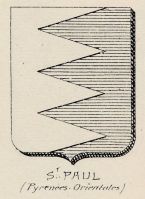 Blason de Saint-Paul-de-Fenouillet/Arms (crest) of Saint-Paul-de-Fenouillet