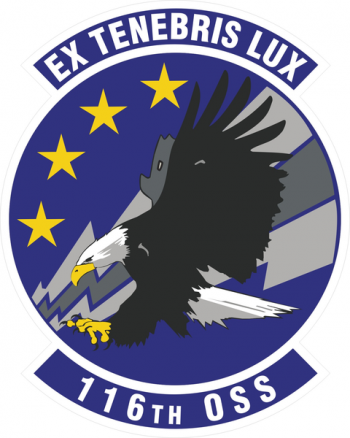 Coat of arms (crest) of the 116th Operations Support Squadron, Georgia Air National Guard