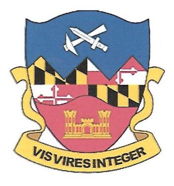 Coat of arms (crest) of the 121st Engineer Regiment, Maryland Defense Force
