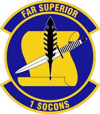 Coat of arms (crest) of the 1st Special Operations Contracting Squadron, US Air Force