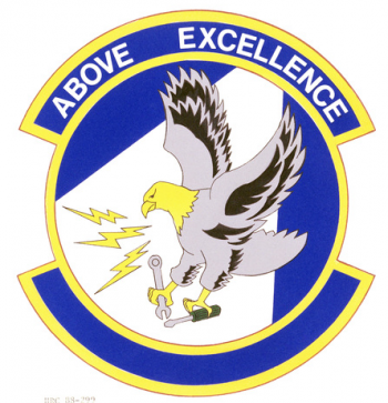 Coat of arms (crest) of the 439th Field Maintenance Squadron, US Air Force