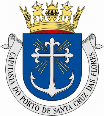 Coat of arms (crest) of the Harbour Captain of Santa Cruz das Flores, Portuguese Navy