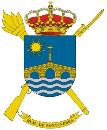 Coat of arms (crest) of the Pontevedra Military Logistics Residency, Spanish Army