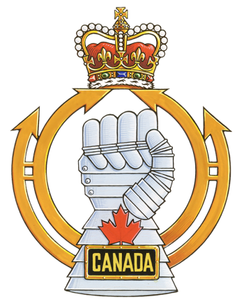 Coat of arms (crest) of the Royal Canadian Armoured Corps (RCAC), Canadian Army