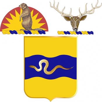 Arms of 116th Cavalry Regiment, Oregon and Idaho Army National Guard