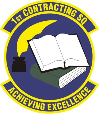 Coat of arms (crest) of the 1st Contracting Squadron, US Air Force